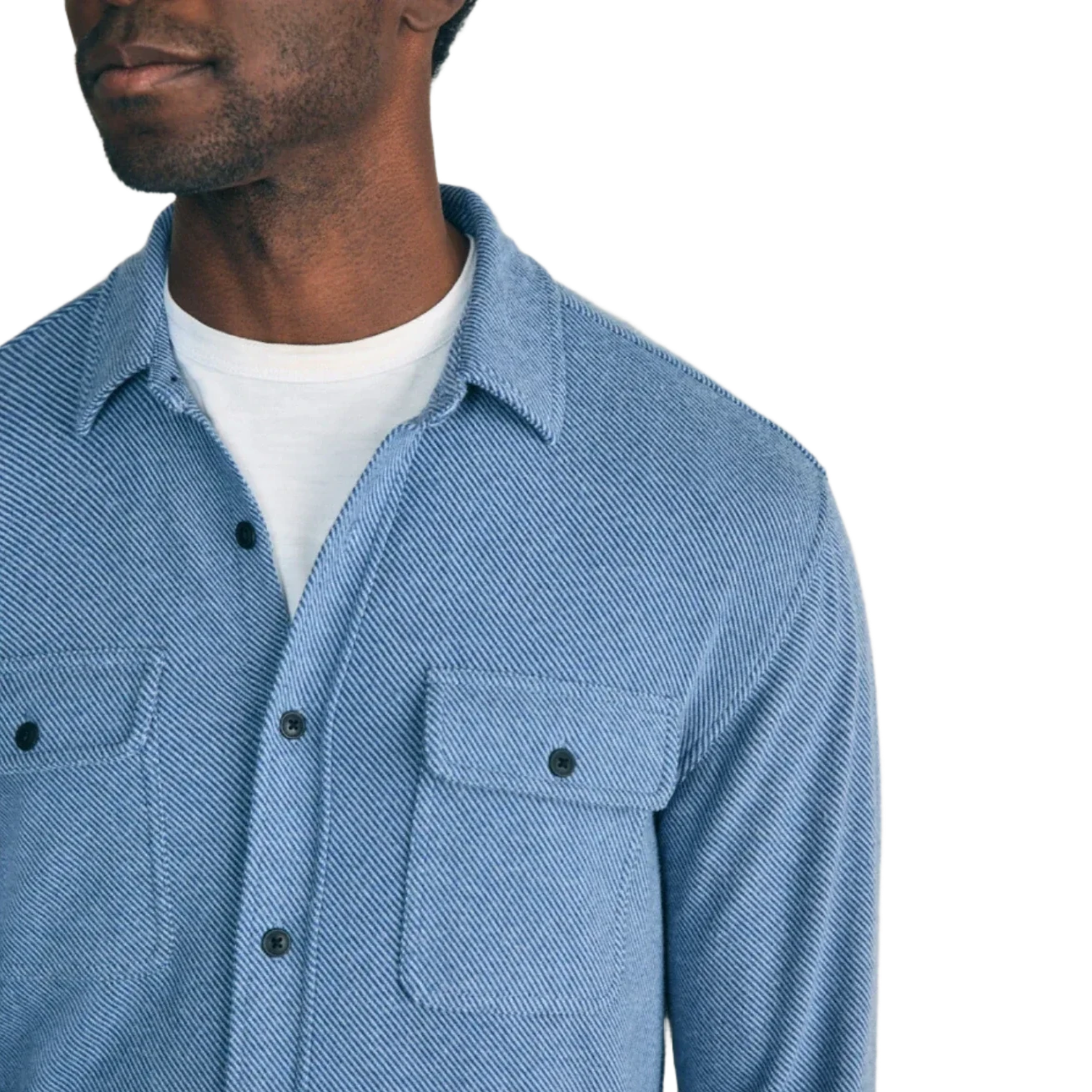 Faherty 01. MENS APPAREL - MENS LS SHIRTS - MENS LS BUTTON UP Men's Legend Sweater Shirt GTW GLACIER BLUE TWILL