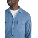 Faherty 01. MENS APPAREL - MENS LS SHIRTS - MENS LS BUTTON UP Men's Legend Sweater Shirt GTW GLACIER BLUE TWILL