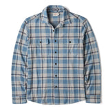 Faherty 01. MENS APPAREL - MENS LS SHIRTS - MENS LS BUTTON UP Men's Legend Sweater Shirt OVD OVERCAST OCEAN PLAID