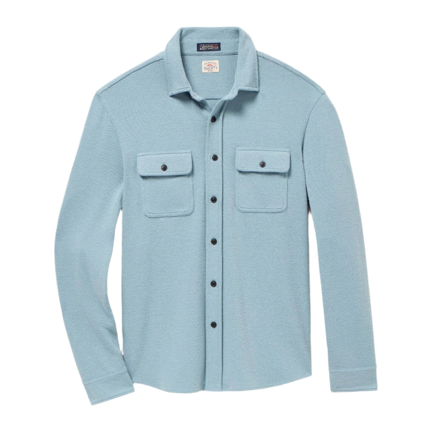 Faherty 01. MENS APPAREL - MENS LS SHIRTS - MENS LS BUTTON UP Men's Legend Sweater Shirt OGT OCEAN GLASS TWILL