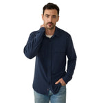 Faherty 01. MENS APPAREL - MENS LS SHIRTS - MENS LS BUTTON UP Men's Legend Sweater Shirt AVT BRIGHTON NAVY TWILL