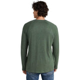 Faherty 01. MENS APPAREL - MENS LS SHIRTS - MENS LS CASUAL Men's Long-Sleeve Cloud Henley DFH DEEP FERN HEATHER