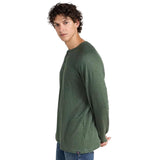Faherty 01. MENS APPAREL - MENS LS SHIRTS - MENS LS CASUAL Men's Long-Sleeve Cloud Henley DFH DEEP FERN HEATHER
