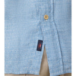 Faherty 01. MENS APPAREL - MENS SS SHIRTS - MENS SS BUTTON UP Men's Short-Sleeve Palma Linen Shirt BBV BLUE BASKETWEAVE