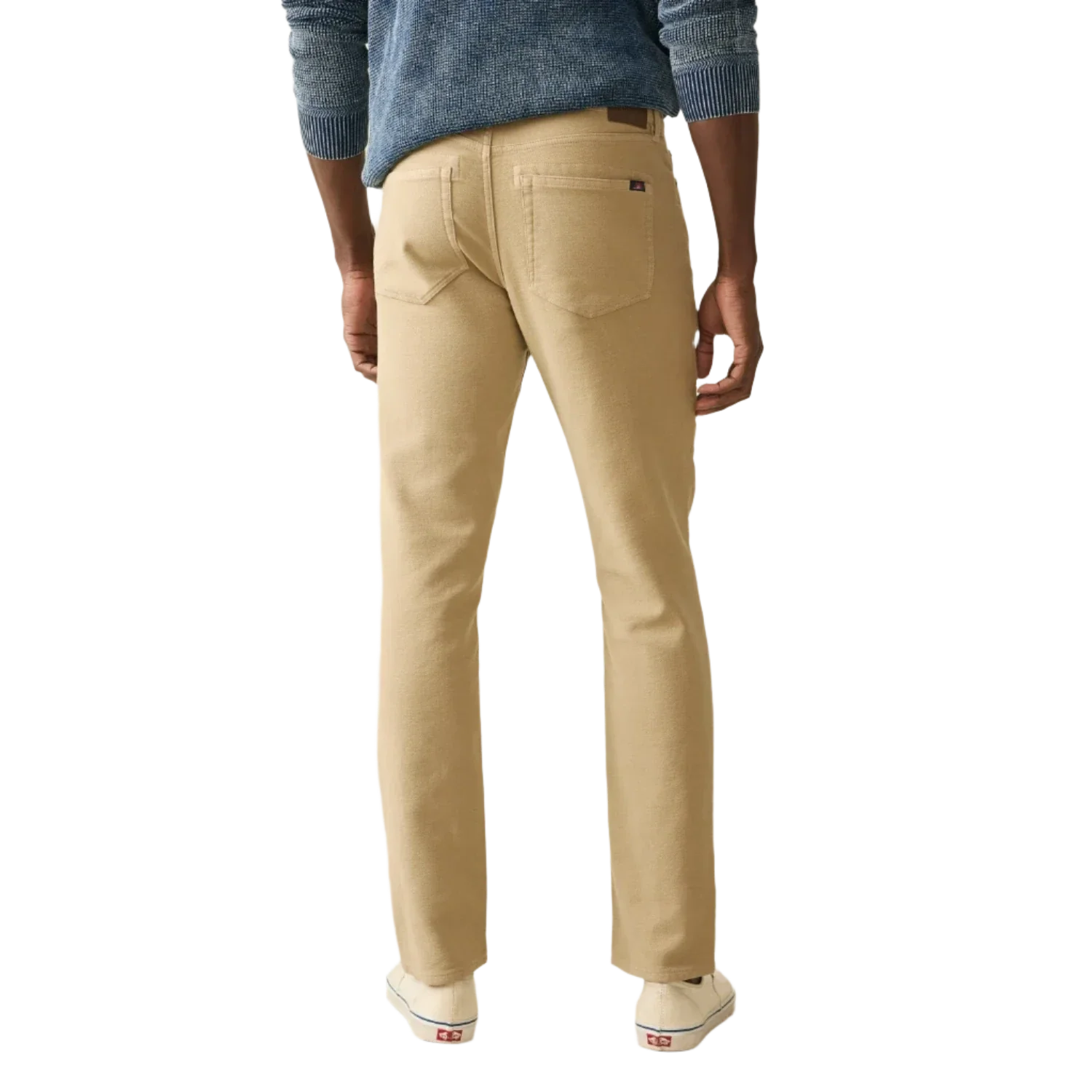 Faherty 01. MENS APPAREL - MENS PANTS - MENS PANTS CASUAL Men's Stretch Terry 5-Pocket Pant DKA DESERT KHAKI