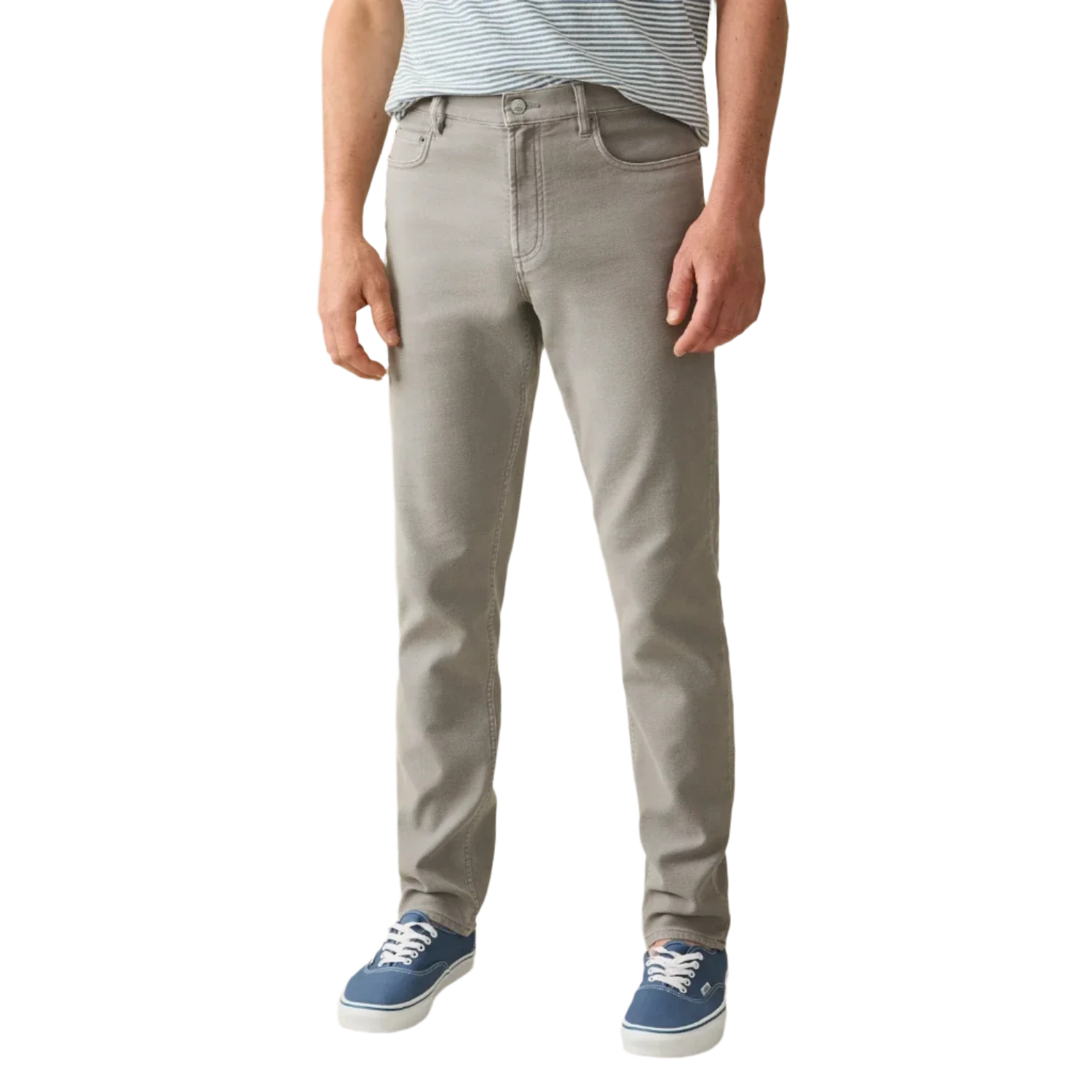 Faherty 01. MENS APPAREL - MENS PANTS - MENS PANTS CASUAL Men's Stretch Terry 5-Pocket Pant IRN IRON