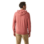 Faherty 01. MENS APPAREL - MENS LS SHIRTS - MENS LS HOODY Men's Sun-washed Slub Hoodie ALR FALL RED