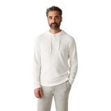 Faherty 01. MENS APPAREL - MENS LS SHIRTS - MENS LS HOODY Men's Sun-washed Slub Hoodie WHT WHITE