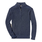 Men’s Sunwashed Quarter Zip Sweater Faherty