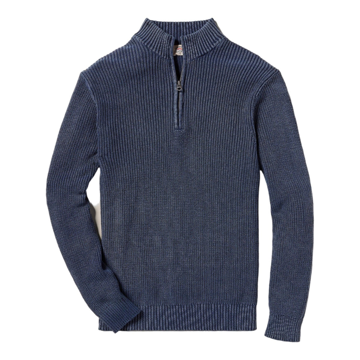 Men’s Sunwashed Quarter Zip Sweater Faherty