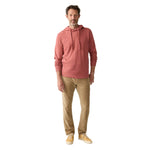 Faherty 01. MENS APPAREL - MENS LS SHIRTS - MENS LS HOODY Men's Sunwashed Slub Hoodie ALR FALL RED