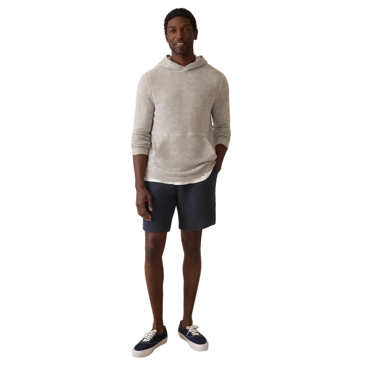 Faherty 01. MENS APPAREL - MENS LS SHIRTS - MENS LS HOODY Men's Whitewater Hoodie GSL GREY SHELL LOOP