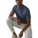 Faherty 01. MENS APPAREL - MENS PANTS - MENS PANTS LOUNGE Men's Whitewater Sweatpant GSL GREY SHELL LOOP