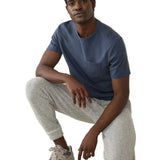 Faherty 01. MENS APPAREL - MENS PANTS - MENS PANTS LOUNGE Men's Whitewater Sweatpant GSL GREY SHELL LOOP