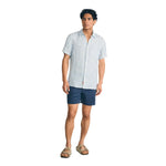 Faherty 01. MENS APPAREL - MENS SS SHIRTS - MENS SS BUTTON UP Short-Sleeve Palma Linen Shirt HIV HORIZON IVORY STRIPE