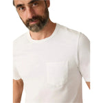 Faherty 01. MENS APPAREL - MENS SS SHIRTS - MENS SS CASUAL Sun-Washed Pocket Tee WHT WHITE