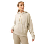 Faherty 02. WOMENS APPAREL - WOMENS HOODIES|SWEATERS - WOMENS PO HOODY Women's High Standard Fleece Hoodie LGH LIGHT GREY HEATHER