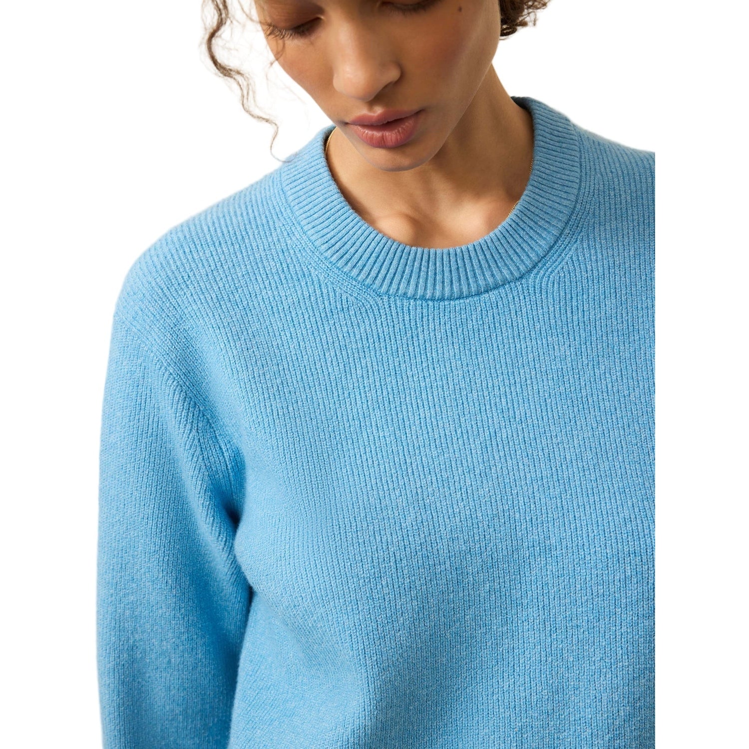 Faherty 02. WOMENS APPAREL - WOMENS HOODIES|SWEATERS - WOMENS PO SWEATERS Women's Jackson Crewneck Sweater LNB ICELAND BLUE