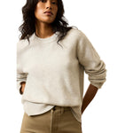 Faherty 02. WOMENS APPAREL - WOMENS HOODIES|SWEATERS - WOMENS PO SWEATERS Women's Jackson Crewneck Sweater GYH ICE GREY HEATHER