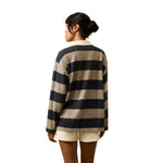 Faherty 02. WOMENS APPAREL - WOMENS HOODIES|SWEATERS - WOMENS PO SWEATERS Women's Legend Sweater Rugby Popover VRG NAVY RUGBY