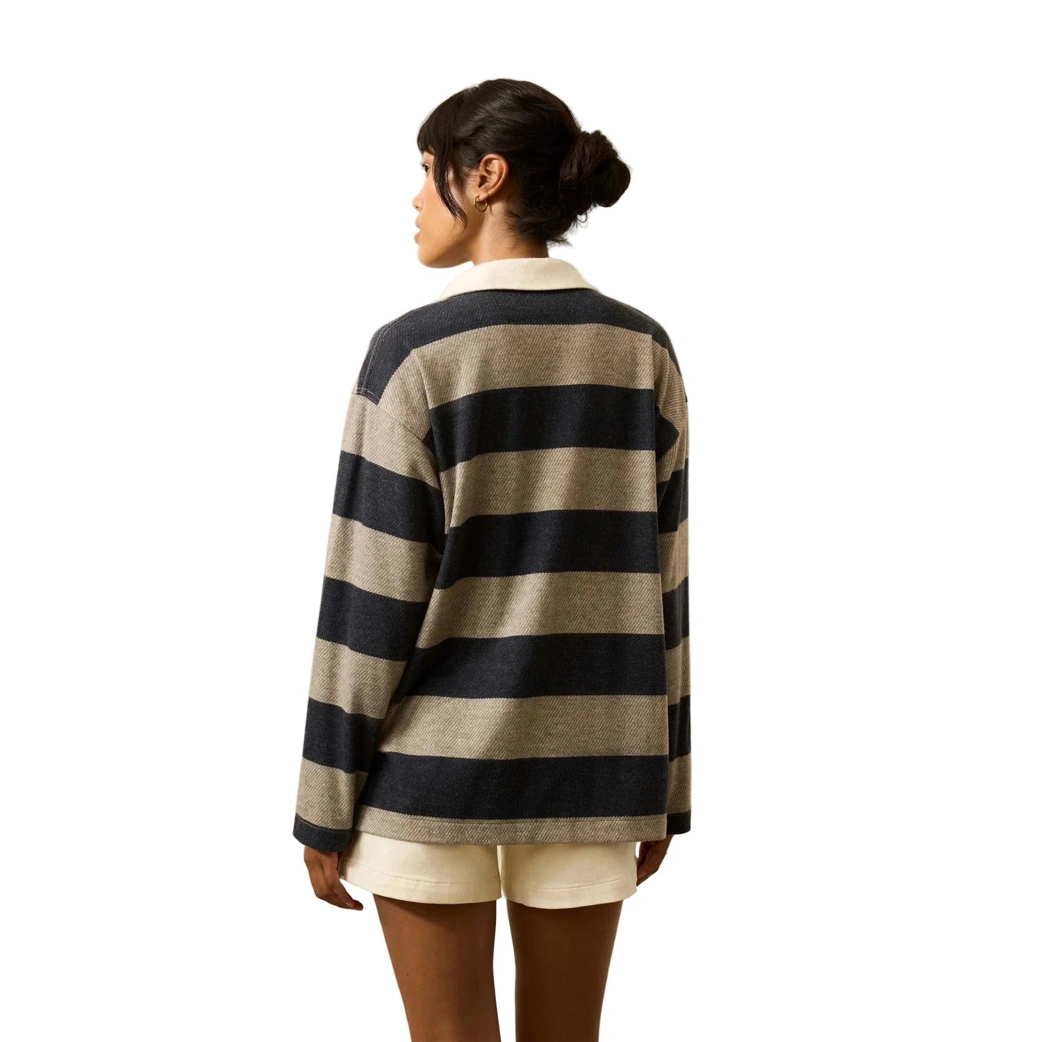 Faherty 02. WOMENS APPAREL - WOMENS HOODIES|SWEATERS - WOMENS PO SWEATERS Women's Legend Sweater Rugby Popover VRG NAVY RUGBY