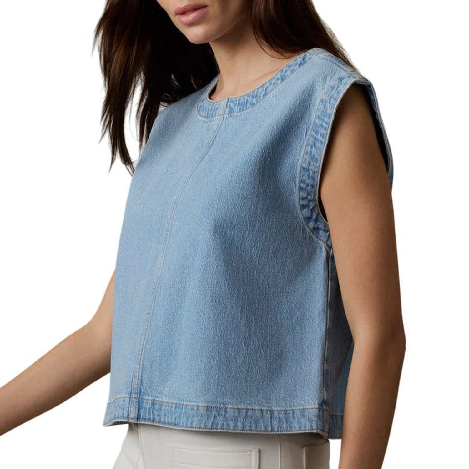 Women’s Solstice Denim Shell Top Faherty