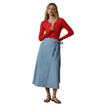 Women’s Solstice Denim Wrap Skirt Faherty