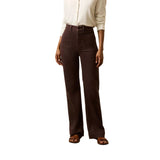 Faherty 02. WOMENS APPAREL - WOMENS PANTS - WOMENS PANTS CASUAL Women's Stretch Terry Patch Pocket Pant NBW NORTHERN BROWN