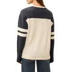 Women’s Sunwashed Slub Varsity Long Sleeve Tee Faherty