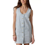 Women’s Topsail Denim Malibu Dress Faherty - WPE BREAKWATER