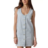 Women’s Topsail Denim Malibu Dress Faherty - WPE BREAKWATER