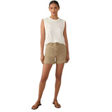 Faherty 02. WOMENS APPAREL - WOMENS SS SHIRTS - WOMENS TANK CASUAL Women's Unwashed Slub Muscle Tank IVK IVORY ROCK STRIPE