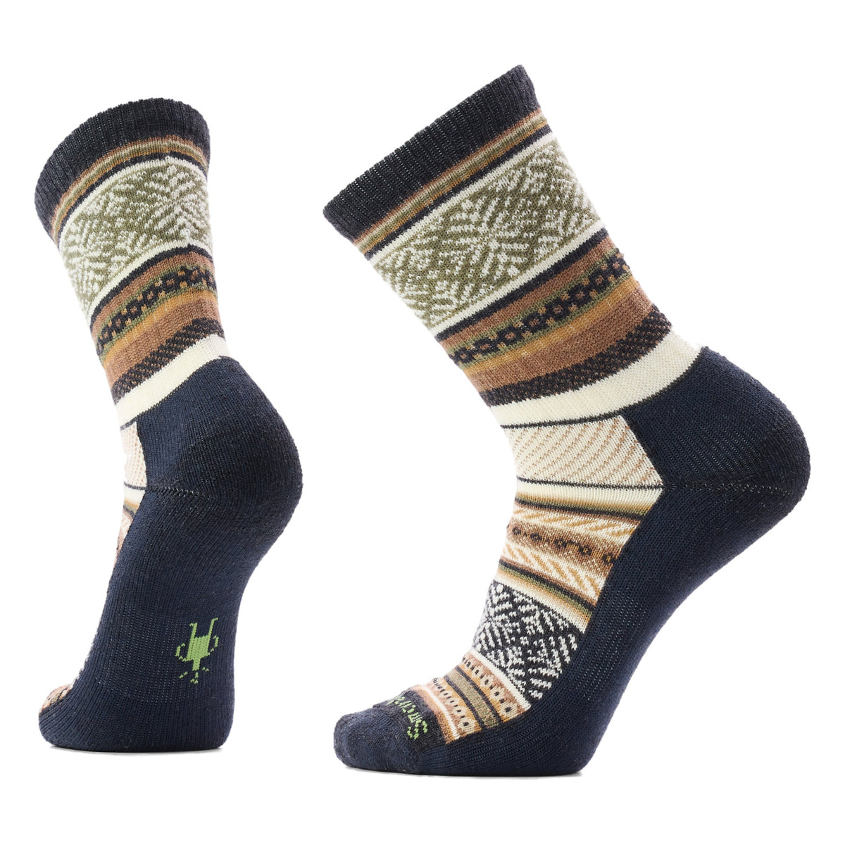 Everyday Cozy Fair Isle Sweater Crew Socks - 003 CHARCOAL