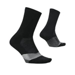 Feetures 06. SOCKS - MENS SOCKS - MENS SOCKS CREW Elite Light Cushion Mini Crew Socks BLACK (S24)