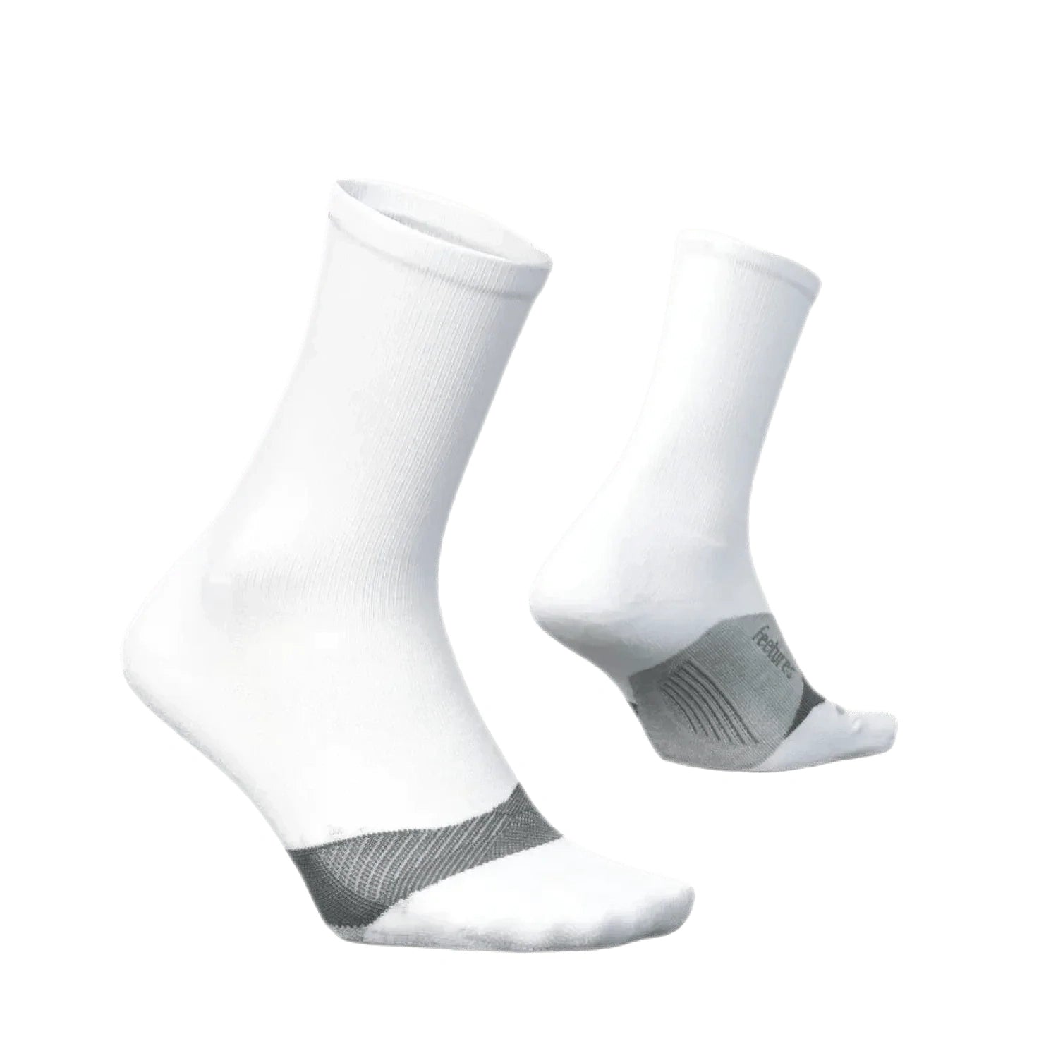 Feetures 06. SOCKS - MENS SOCKS - MENS SOCKS CREW Elite Light Cushion Mini Crew Socks WHITE (S24)