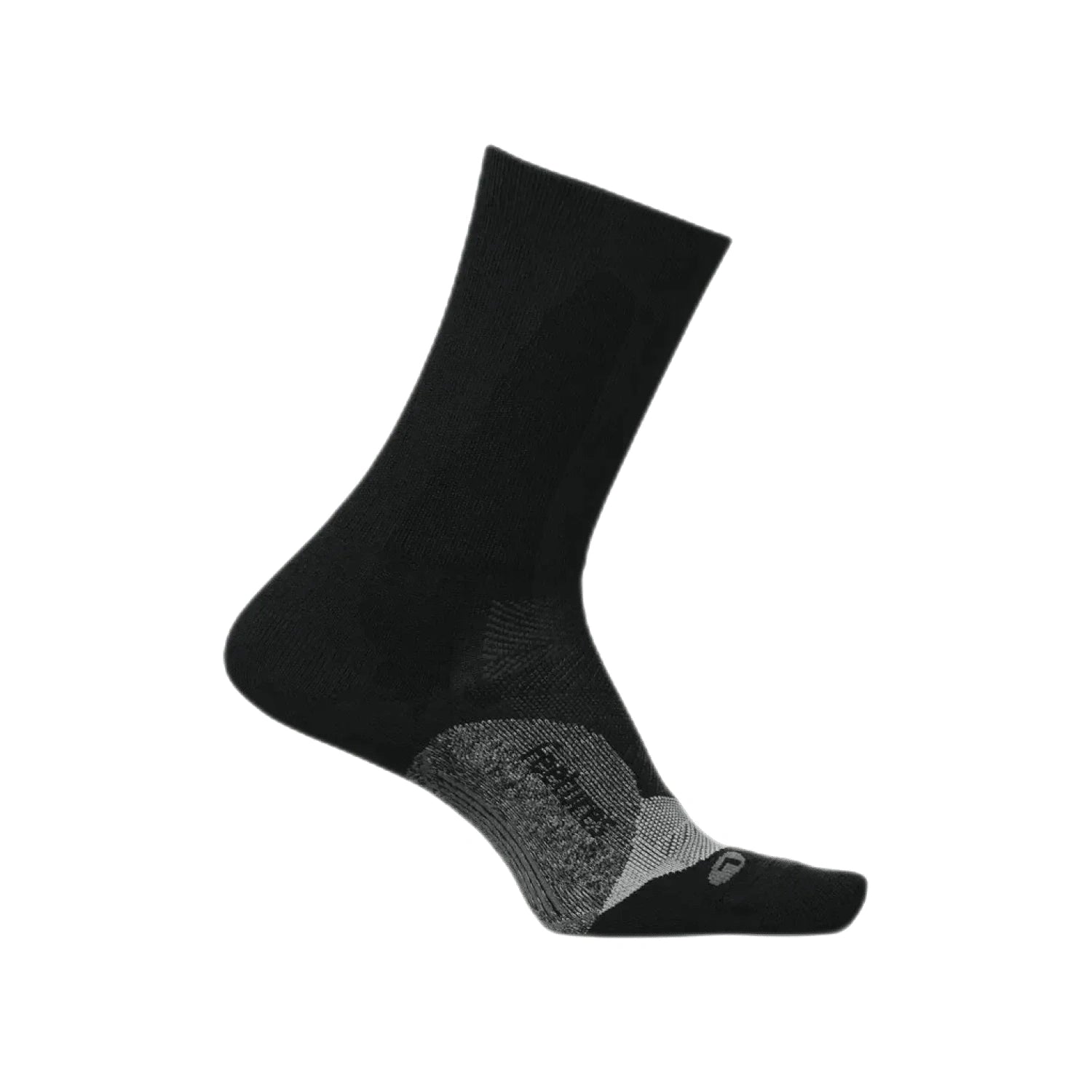 Feetures 06. SOCKS - MENS SOCKS - MENS SOCKS CREW Elite Light Cushion Mini Crew Socks BLACK (S24)