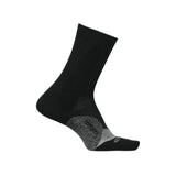 Feetures 06. SOCKS - MENS SOCKS - MENS SOCKS CREW Elite Light Cushion Mini Crew Socks BLACK (S24)