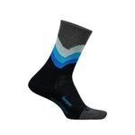 Feetures 06. SOCKS - MENS SOCKS - MENS SOCKS CREW Elite Light Cushion Mini Crew Socks BLACK SWELL