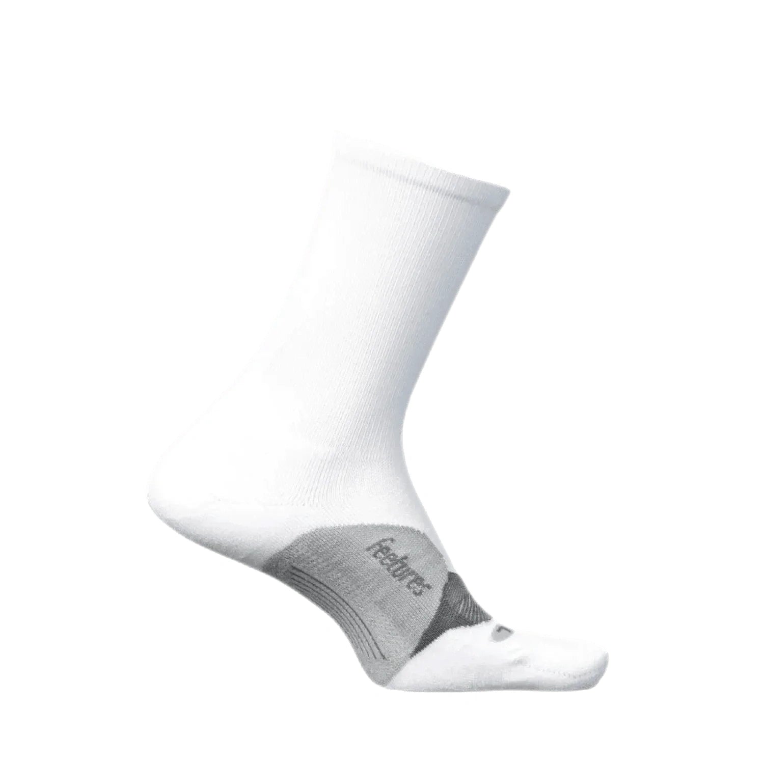 Feetures 06. SOCKS - MENS SOCKS - MENS SOCKS CREW Elite Light Cushion Mini Crew Socks WHITE (S24)