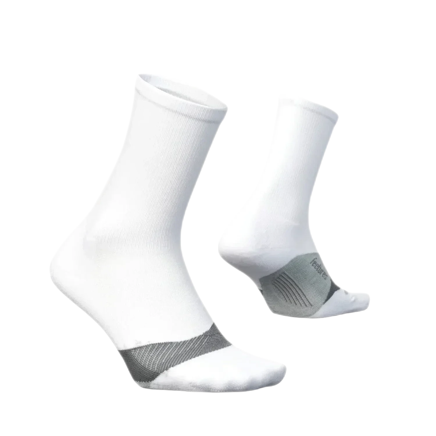 Feetures 19. SOCKS Elite Light Cushion Mini Crew Socks WHITE (S24)
