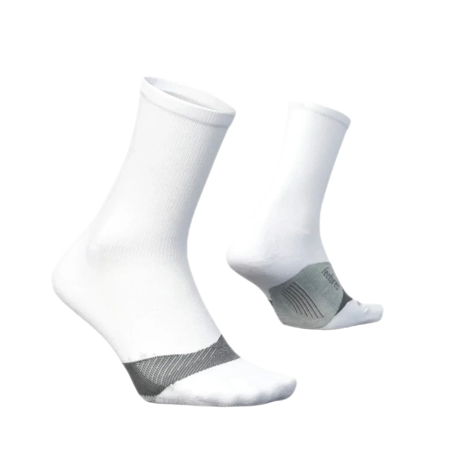 Feetures SOCKS - MENS SOCKS - MENS SOCKS CREW Elite Light Cushion Mini Crew Socks WHITE (S24)