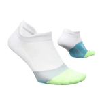 Feetures 06. SOCKS - MENS SOCKS - MENS SOCKS LOW Elite Light Cushion No Show Tab Socks WHITE LIME