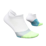 Feetures 06. SOCKS - MENS SOCKS - MENS SOCKS LOW Elite Light Cushion No Show Tab Socks WHITE LIME