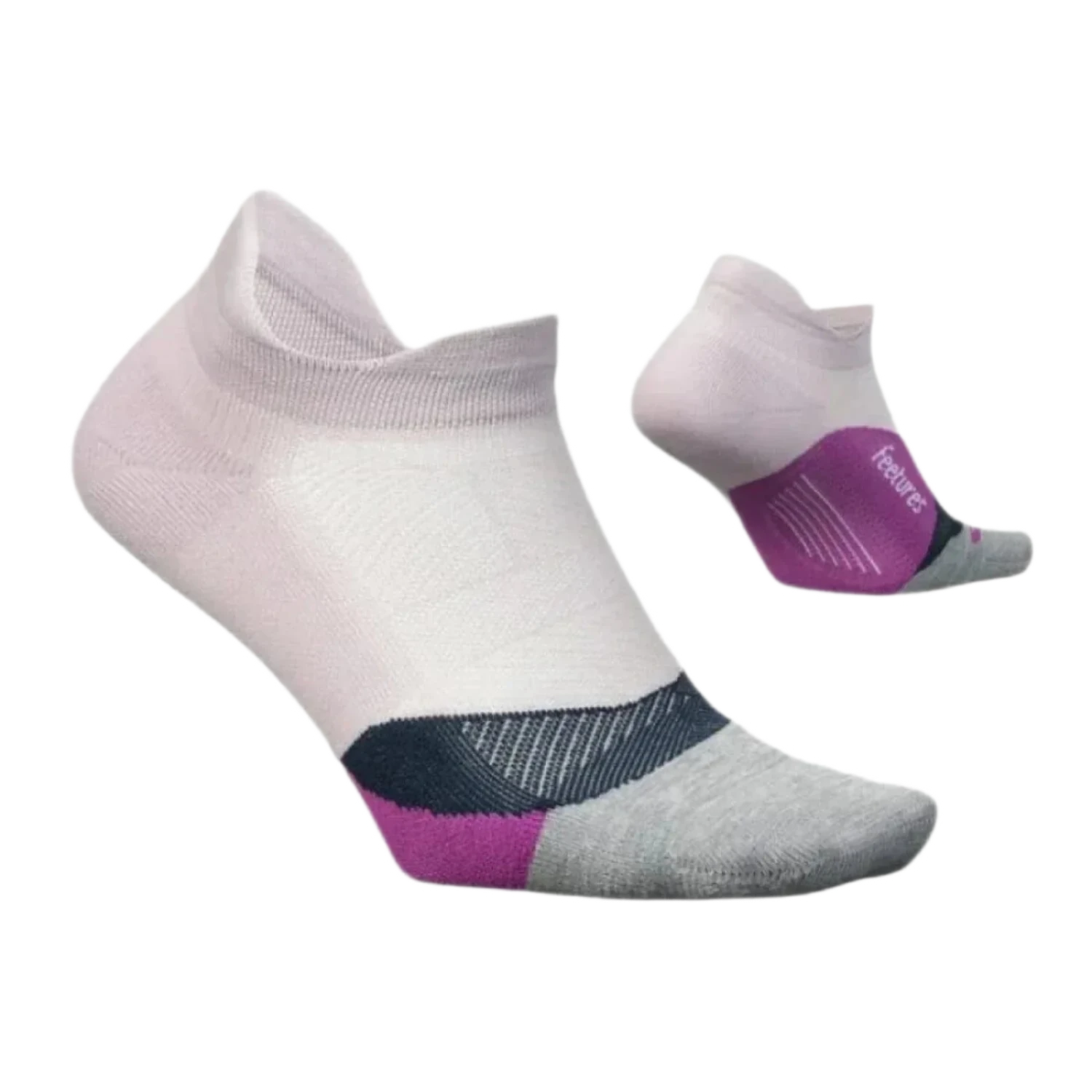 Feetures 06. SOCKS - MENS SOCKS - MENS SOCKS LOW Elite Light Cushion No Show Tab Socks VIRTUAL LILAC