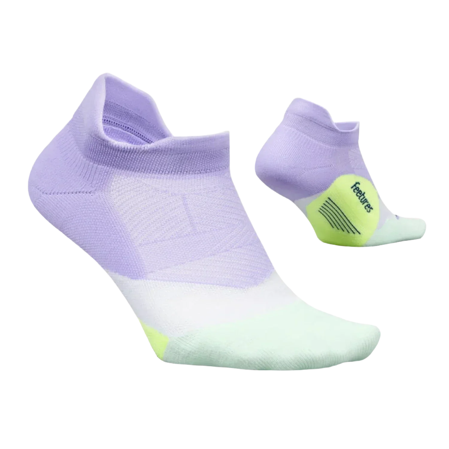 Feetures 06. SOCKS - MENS SOCKS - MENS SOCKS LOW Elite Light Cushion No Show Tab Socks LAVENDER RUSH