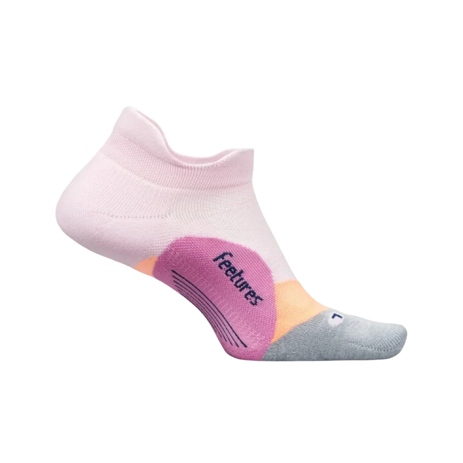 Feetures 06. SOCKS - MENS SOCKS - MENS SOCKS LOW Elite Light Cushion No Show Tab Socks PINK BLITZ