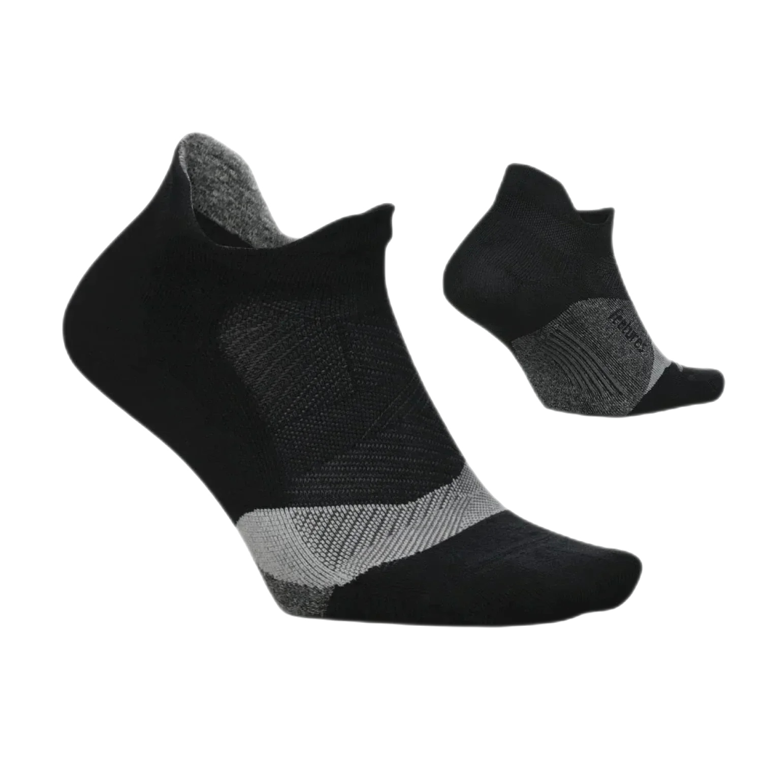 Feetures 19. SOCKS Elite Light Cushion No Show Tab Socks BLACK (S24)