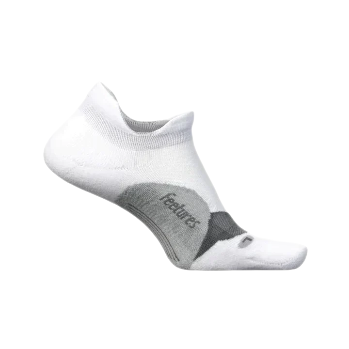 Feetures 19. SOCKS Elite Light Cushion No Show Tab Socks WHITE (S24)