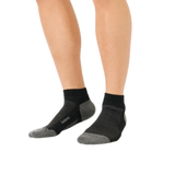 Feetures 06. SOCKS - MENS SOCKS - MENS SOCKS CREW Elite Max Cushion Low Cut Socks BLACK