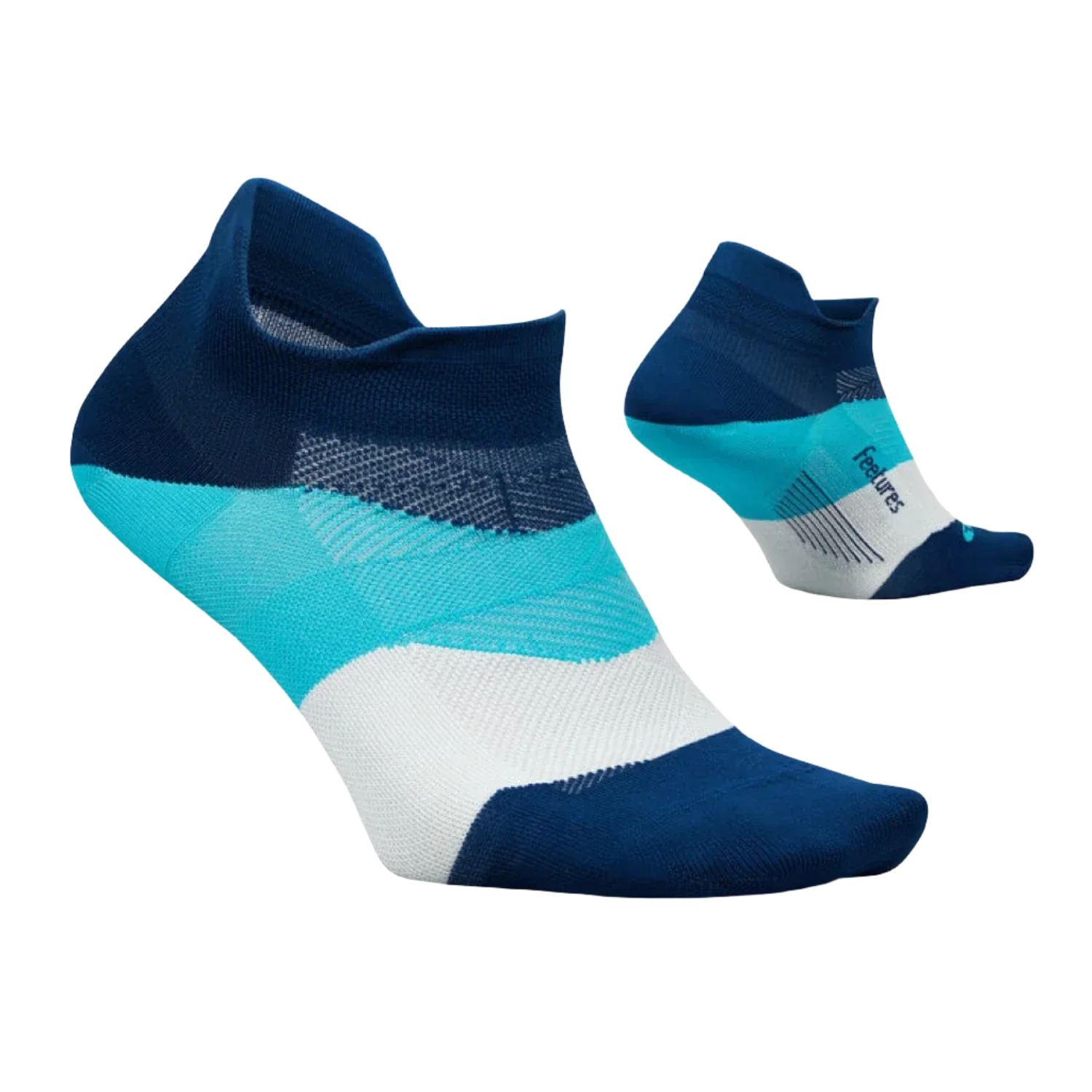 Feetures 06. SOCKS - MENS SOCKS - MENS SOCKS LOW Elite Ultra Light No Show Tab Socks NITRO NAVY